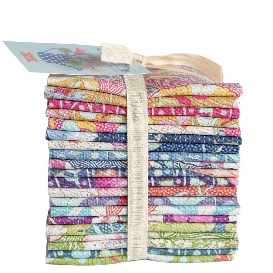 Tilda - Gardenlife Fat Quarter Bundle 5 Fabrics GS- Quilt in a Day