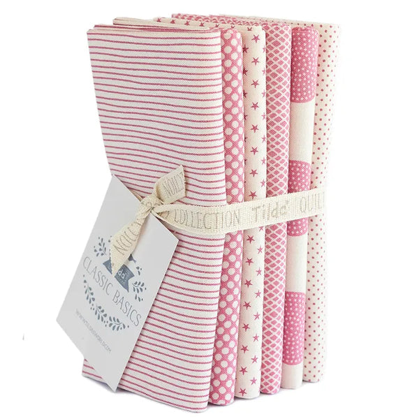 Tilda Basics - Pink Fat Quarter Bundle