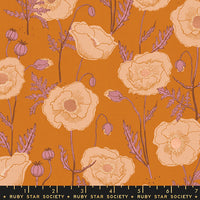 Unruly Nature - Icelandic Poppies Caramel Unbleached